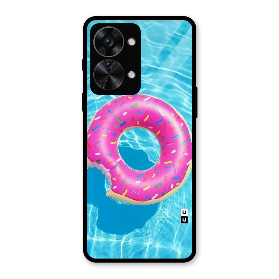 Donut Swim Glass Back Case for OnePlus Nord 2T