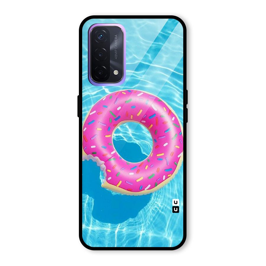 Donut Swim Glass Back Case for Oppo A74 5G