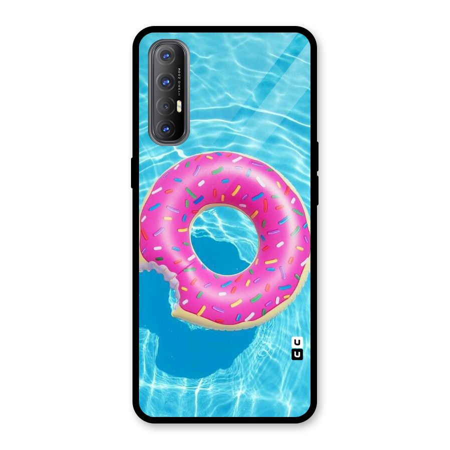 Donut Swim Glass Back Case for Oppo Reno3 Pro