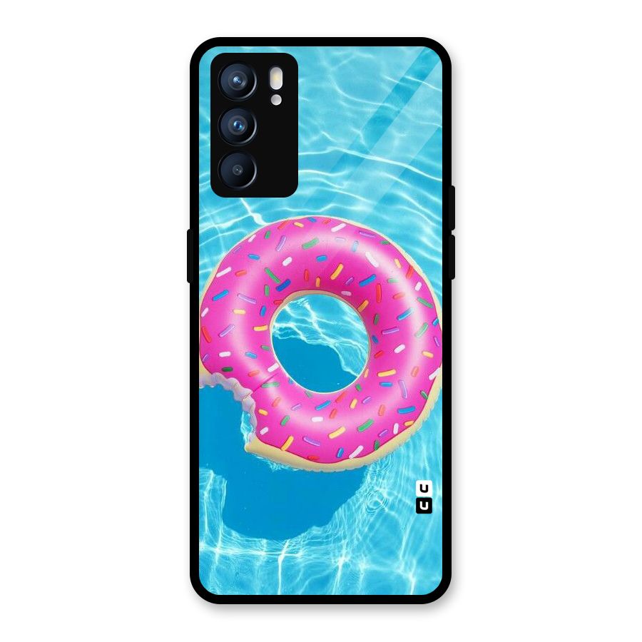 Donut Swim Glass Back Case for Oppo Reno6 5G