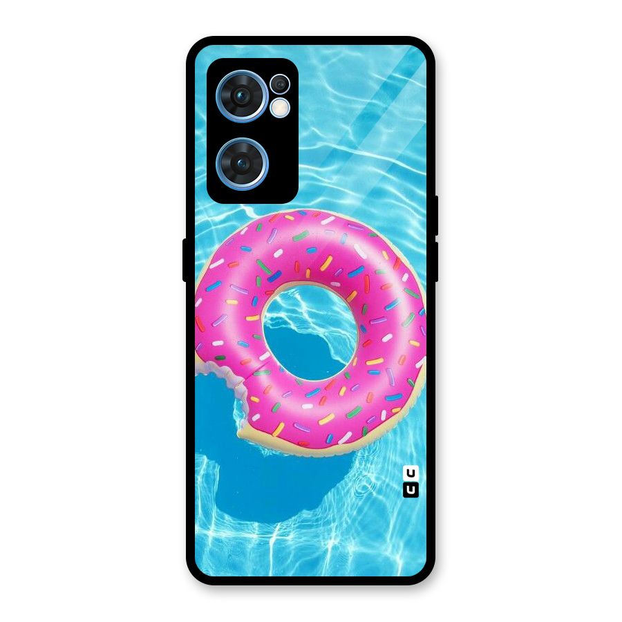 Donut Swim Glass Back Case for Oppo Reno7 5G