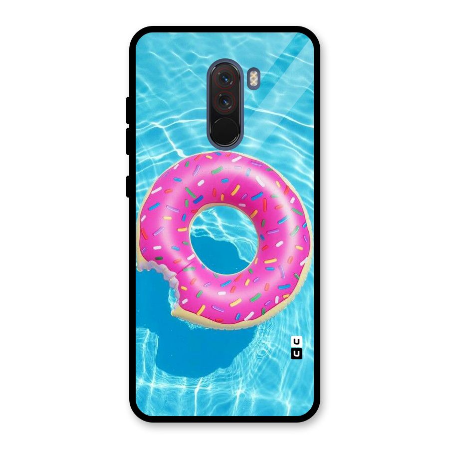 Donut Swim Glass Back Case for Poco F1