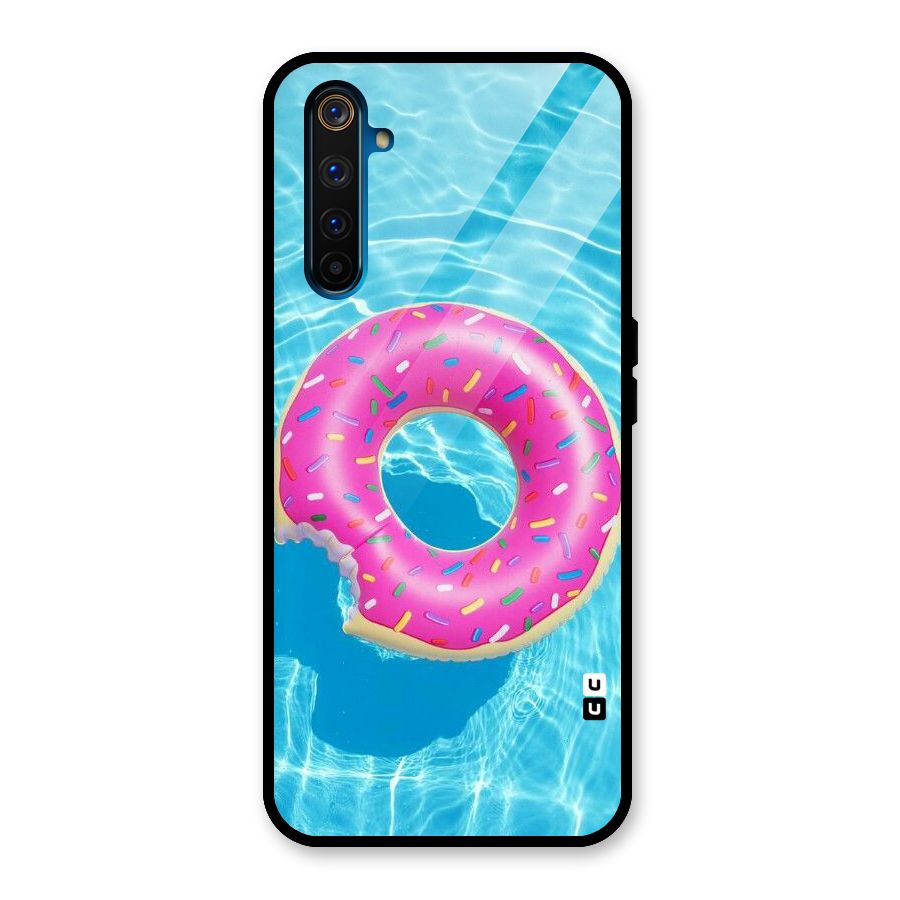 Donut Swim Glass Back Case for Realme 6 Pro