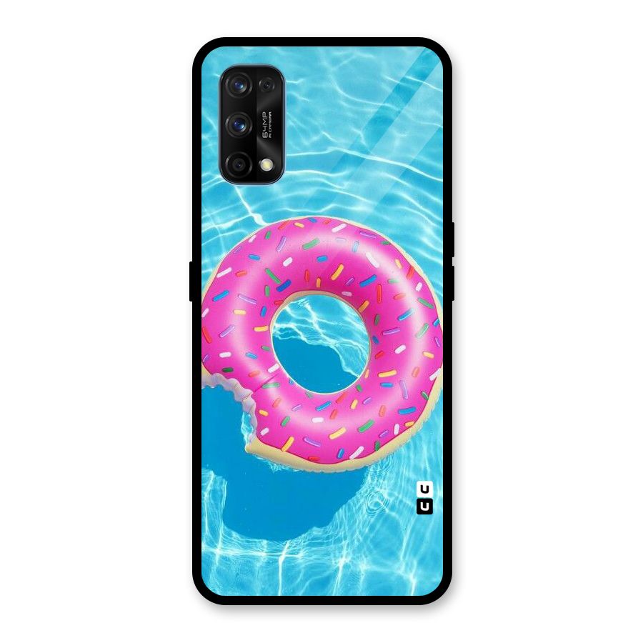 Donut Swim Glass Back Case for Realme 7 Pro