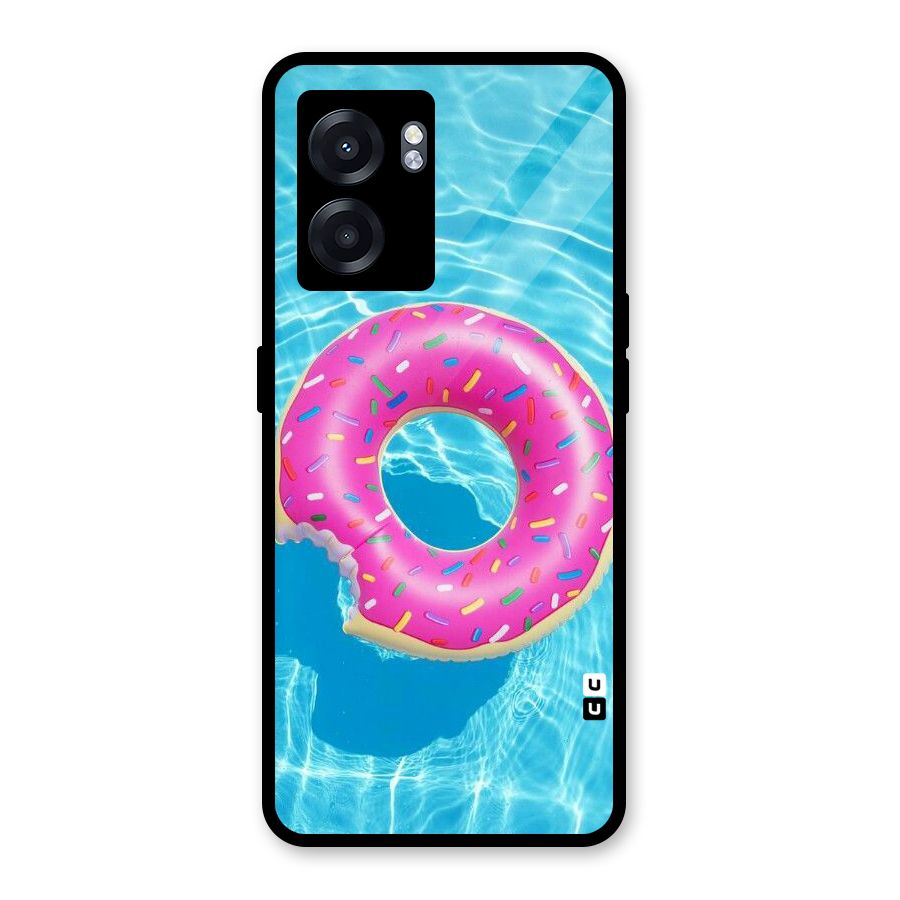 Donut Swim Glass Back Case for Realme Narzo 50 5G