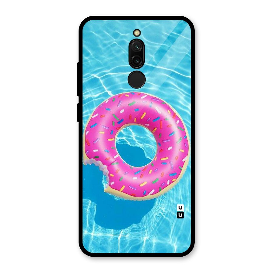 Donut Swim Glass Back Case for Redmi 8
