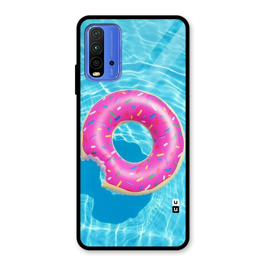 Donut Swim Glass Back Case for Redmi 9 Power