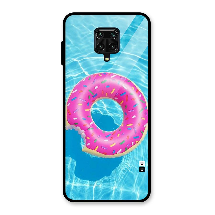 Donut Swim Glass Back Case for Redmi Note 10 Lite