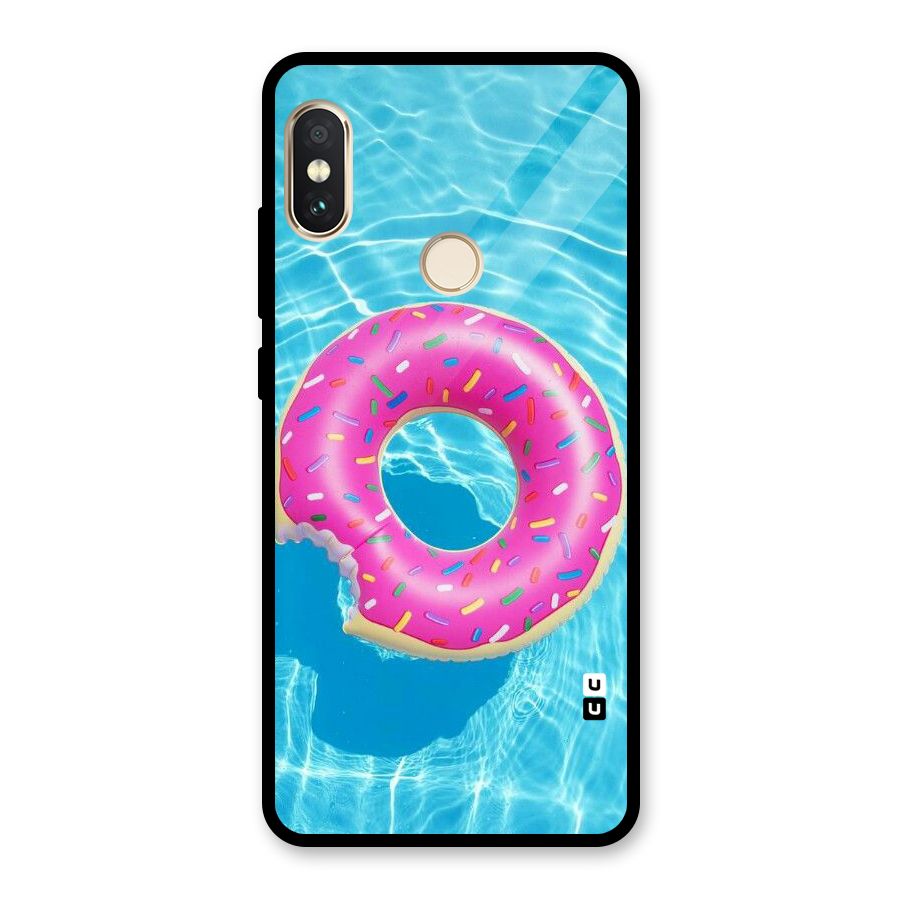 Donut Swim Glass Back Case for Redmi Note 5 Pro