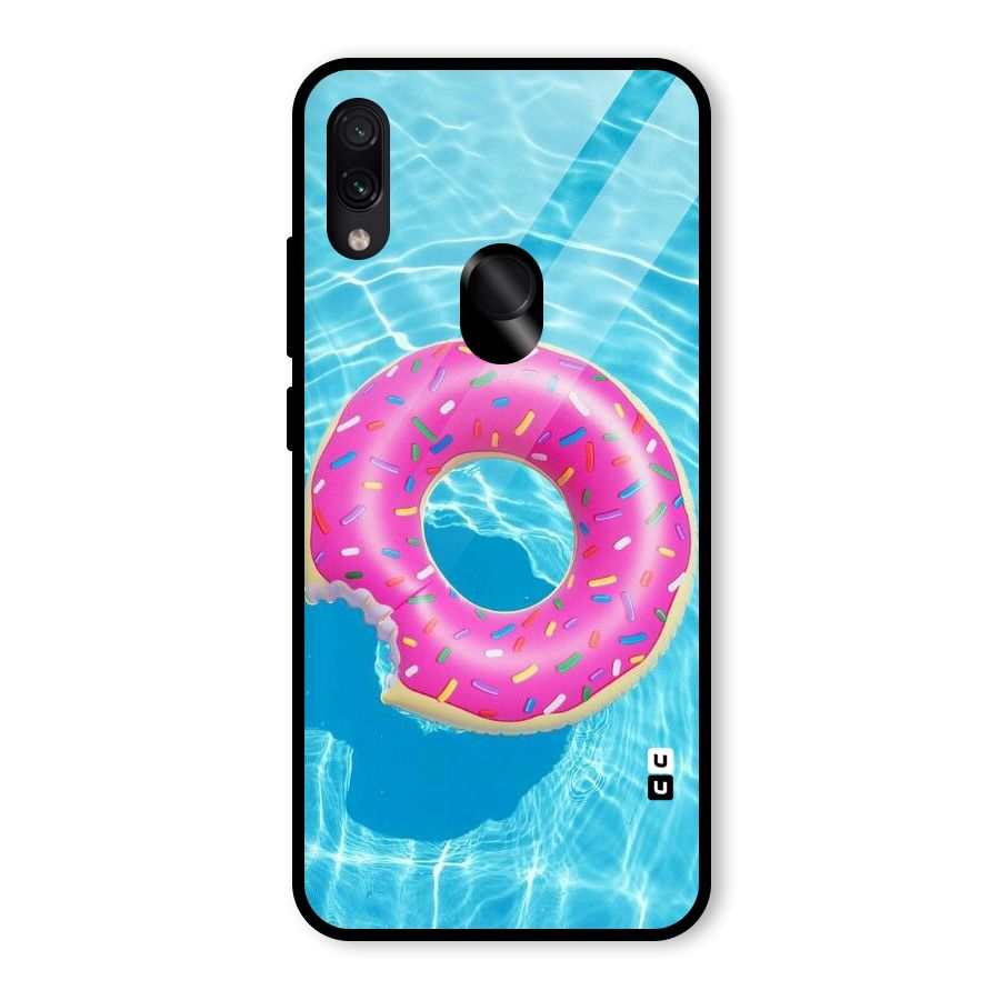 Donut Swim Glass Back Case for Redmi Note 7 Pro