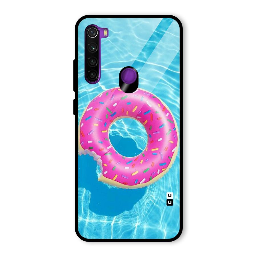 Donut Swim Glass Back Case for Redmi Note 8