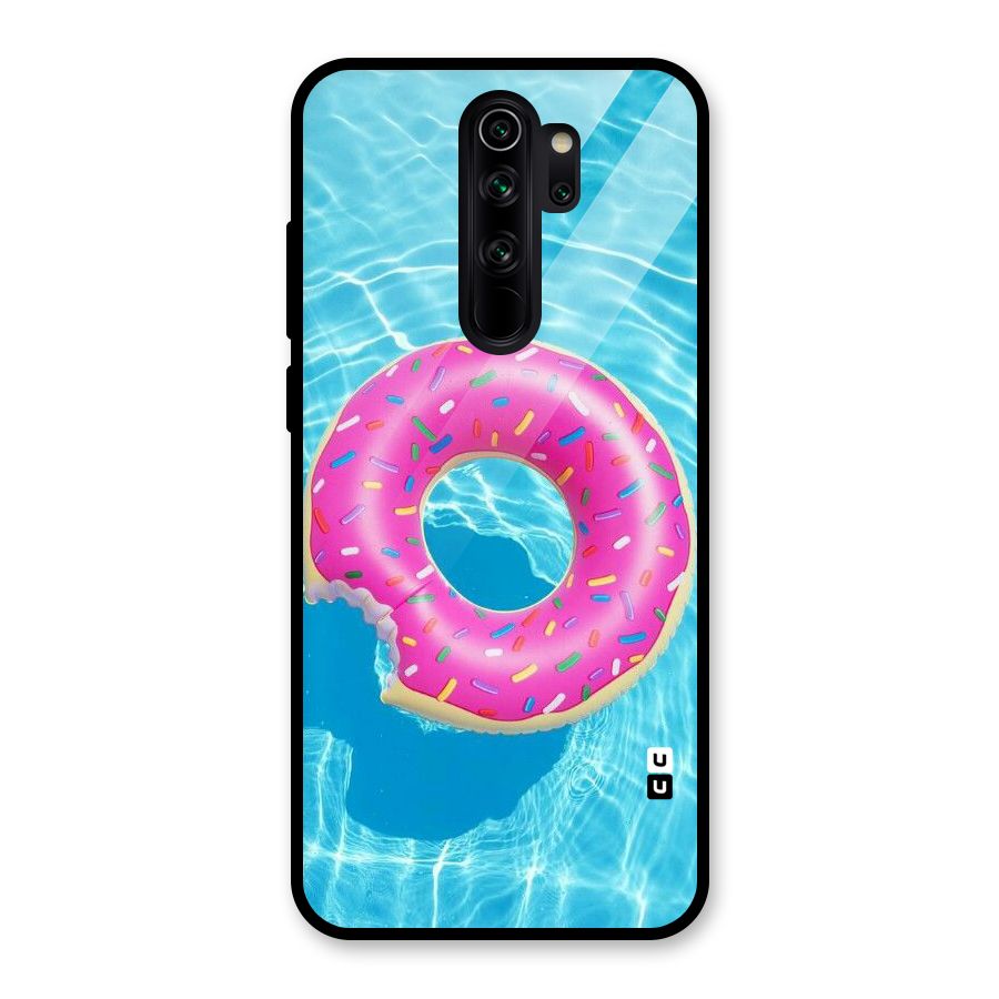 Donut Swim Glass Back Case for Redmi Note 8 Pro