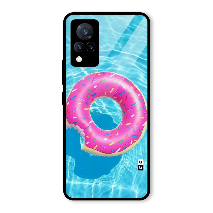 Donut Swim Glass Back Case for Vivo V21 5G