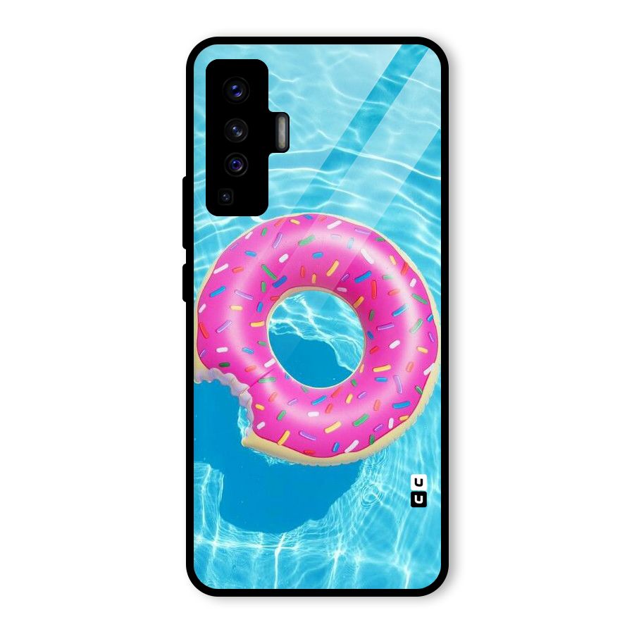 Donut Swim Glass Back Case for Vivo X50