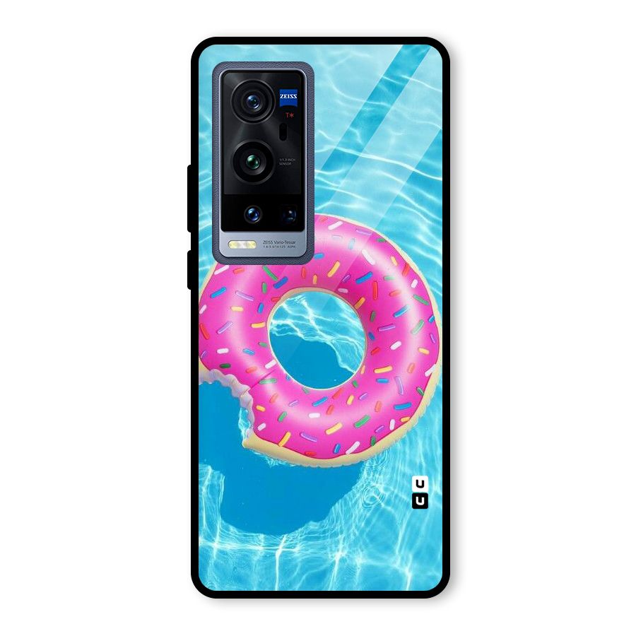 Donut Swim Glass Back Case for Vivo X60 Pro Plus
