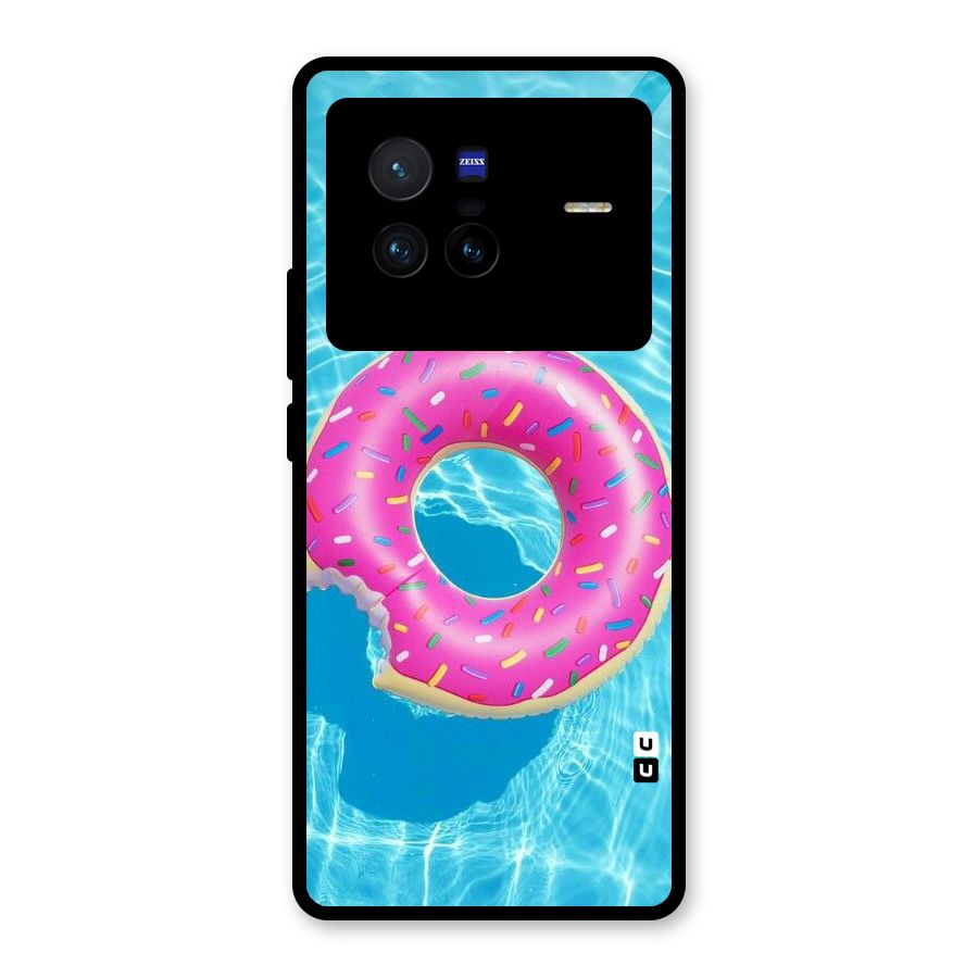 Donut Swim Glass Back Case for Vivo X80