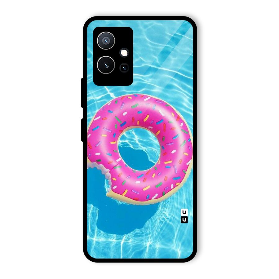 Donut Swim Glass Back Case for Vivo Y75 5G