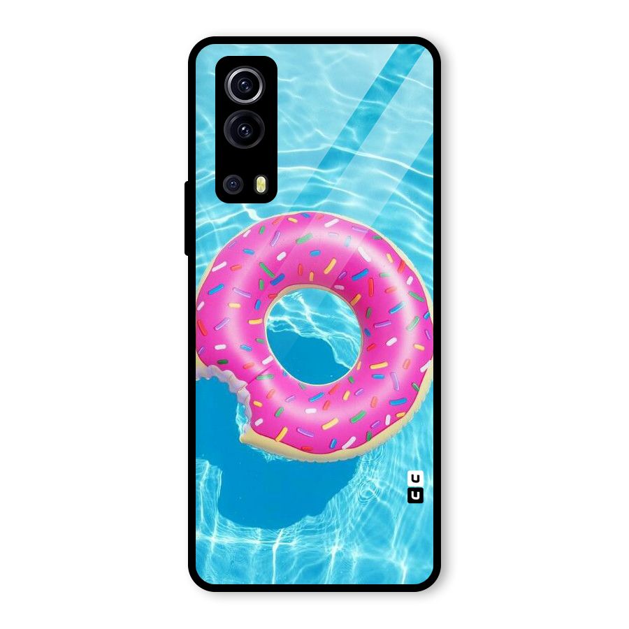 Donut Swim Glass Back Case for Vivo iQOO Z3