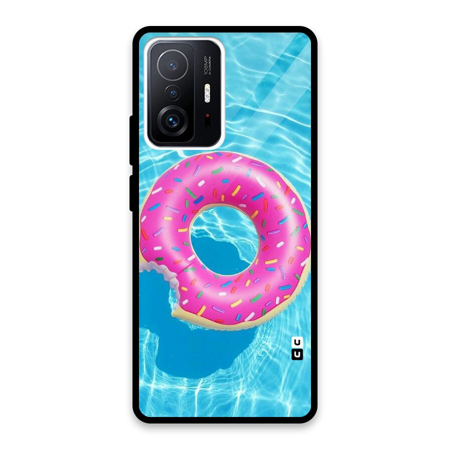 Donut Swim Glass Back Case for Xiaomi 11T Pro