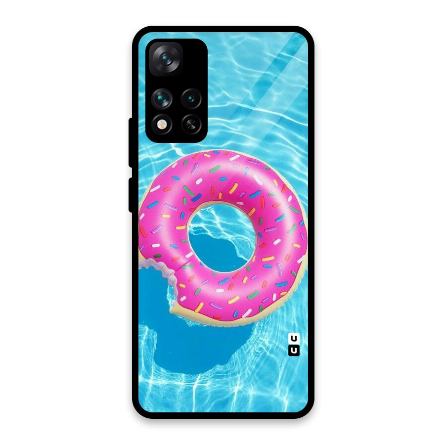 Donut Swim Glass Back Case for Xiaomi 11i HyperCharge 5G