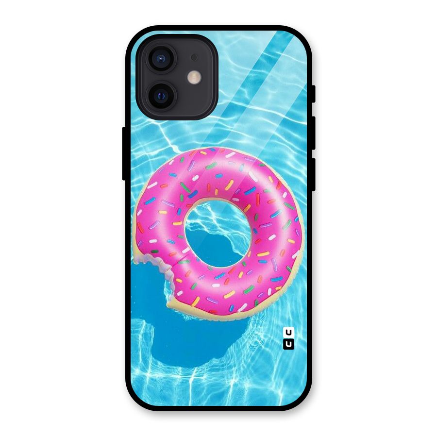 Donut Swim Glass Back Case for iPhone 12