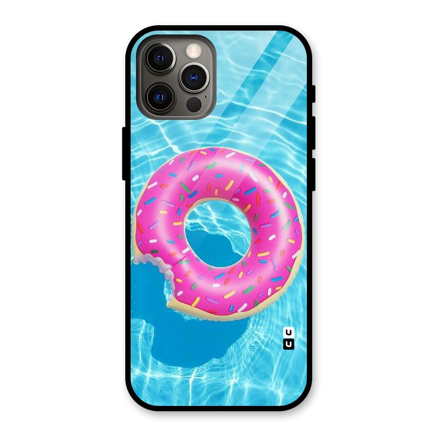 Donut Swim Glass Back Case for iPhone 12 Pro