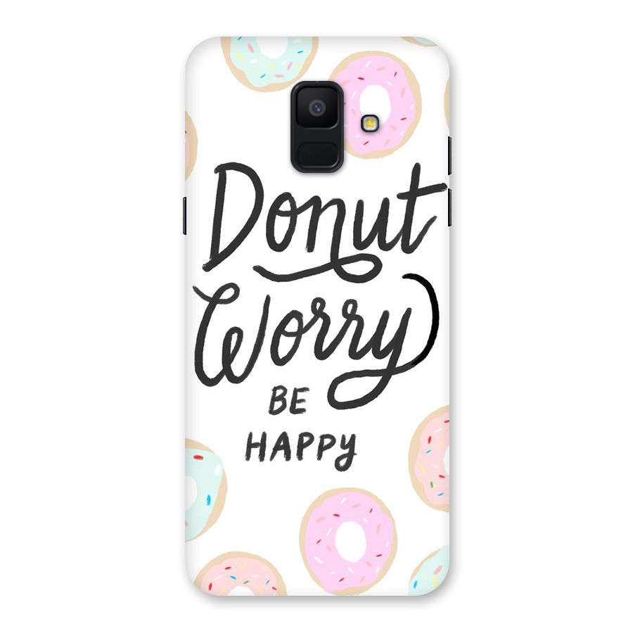 Donut Worry Be Happy Back Case for Galaxy A6 (2018)