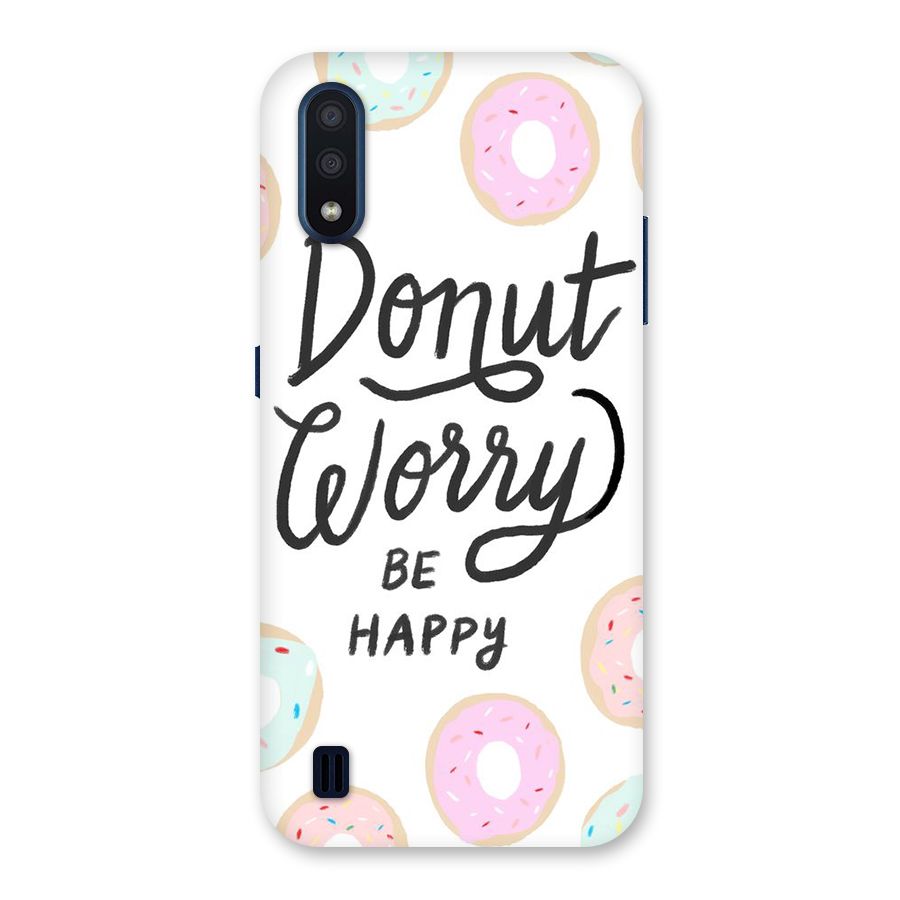 Donut Worry Be Happy Back Case for Galaxy M01