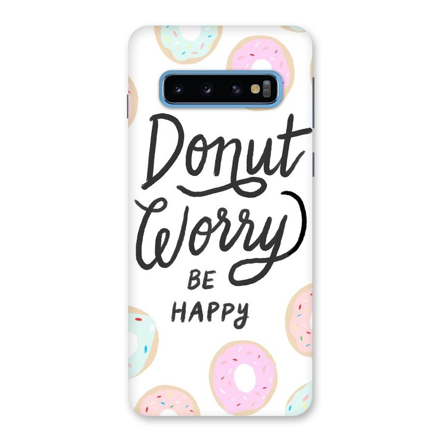 Donut Worry Be Happy Back Case for Galaxy S10