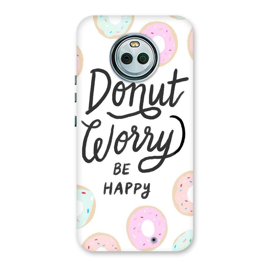 Donut Worry Be Happy Back Case for Moto X4