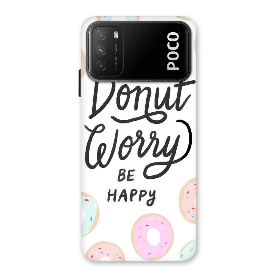 Donut Worry Be Happy Back Case for Poco M3