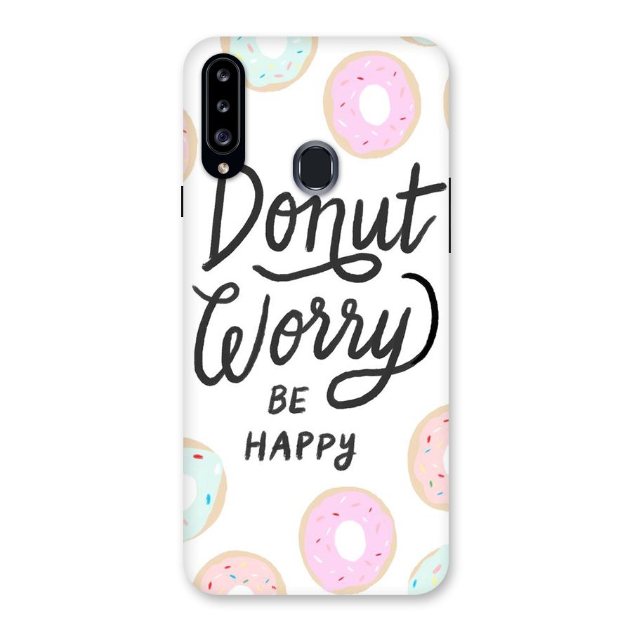 Donut Worry Be Happy Back Case for Samsung Galaxy A20s