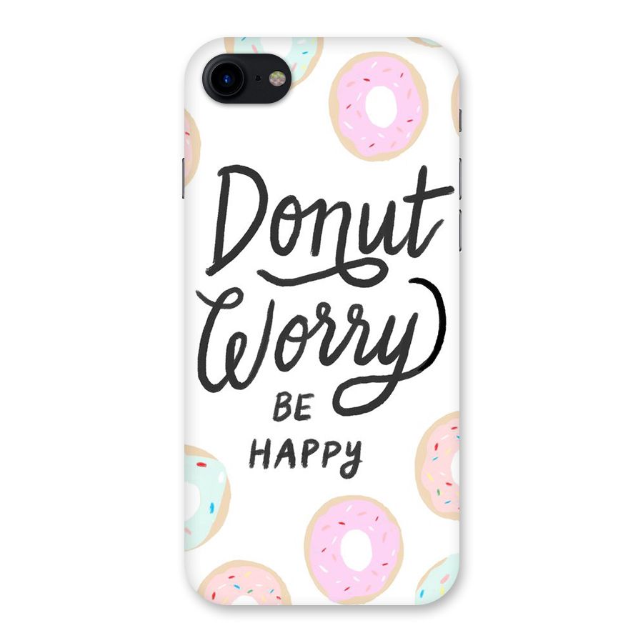 Donut Worry Be Happy Back Case for iPhone SE 2020