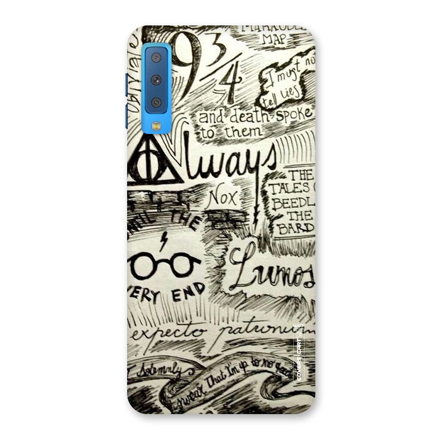 Doodle Art Back Case for Galaxy A7 (2018)