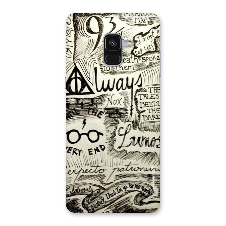 Doodle Art Back Case for Galaxy A8 Plus