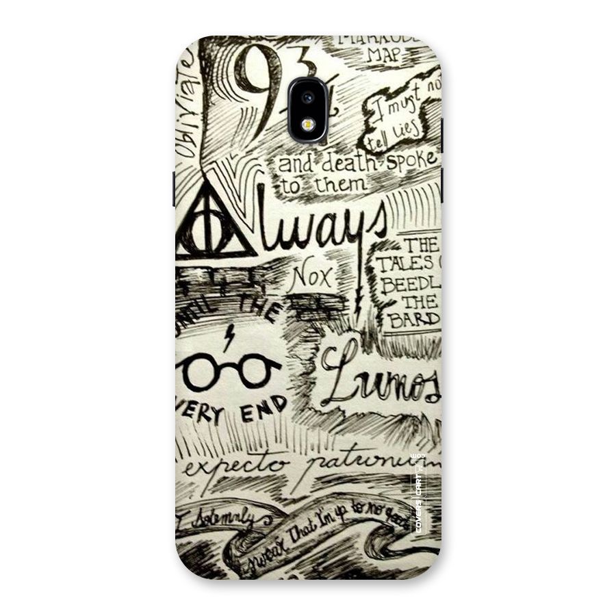 Doodle Art Back Case for Galaxy J7 Pro
