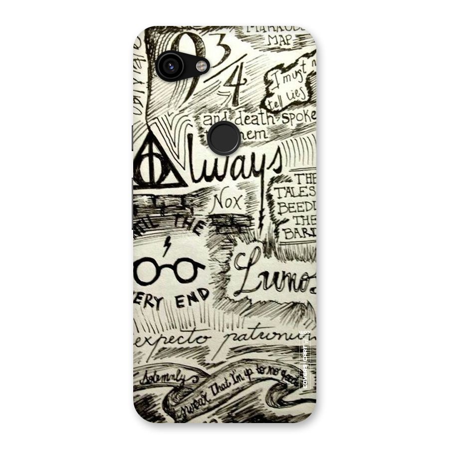 Doodle Art Back Case for Google Pixel 3a