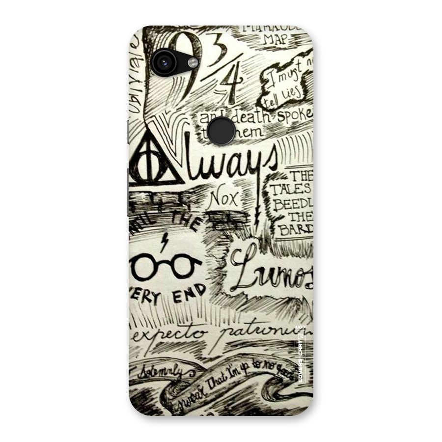 Doodle Art Back Case for Google Pixel 3a XL