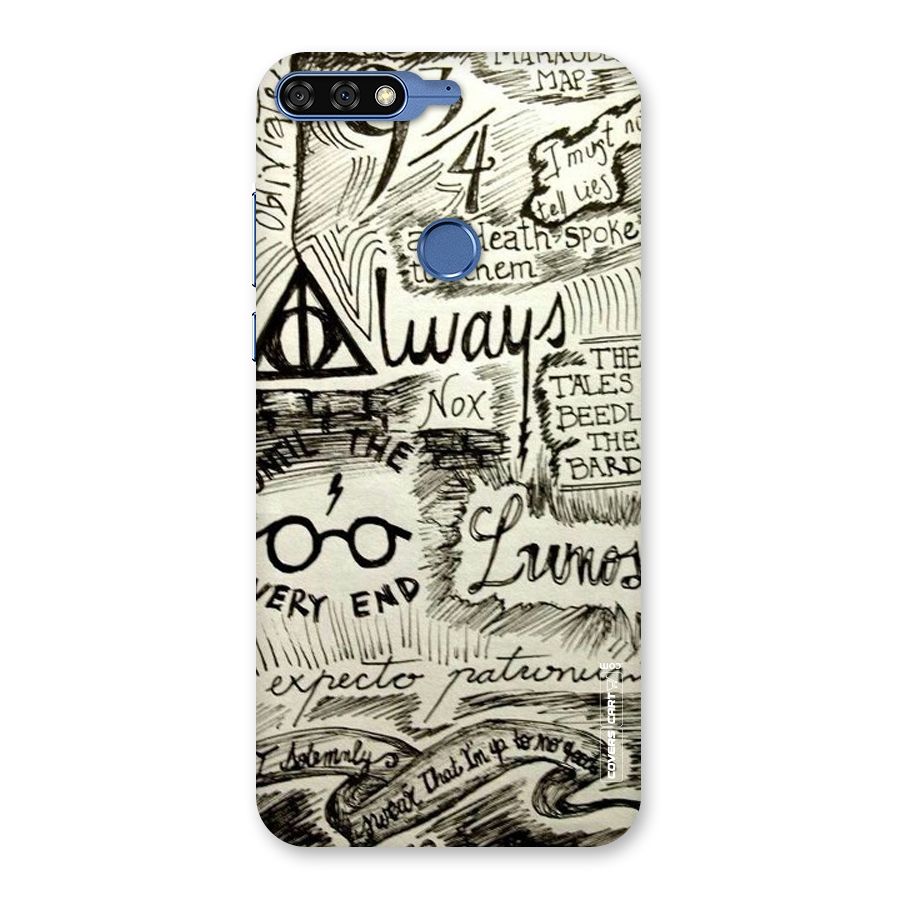 Doodle Art Back Case for Honor 7C