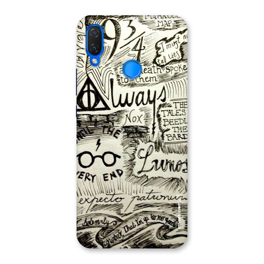 Doodle Art Back Case for Huawei P Smart+