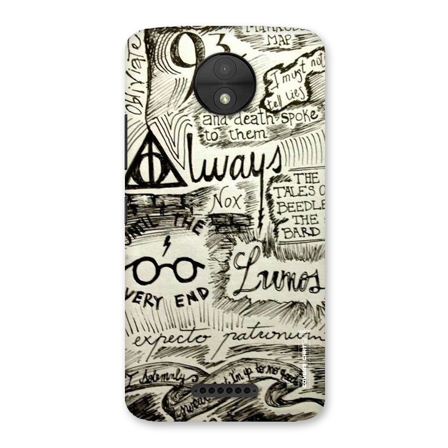 Doodle Art Back Case for Moto C
