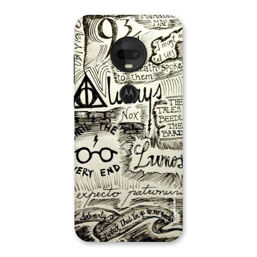 Doodle Art Back Case for Moto G7