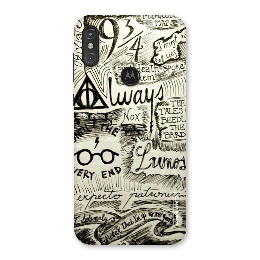 Doodle Art Back Case for Motorola One Power