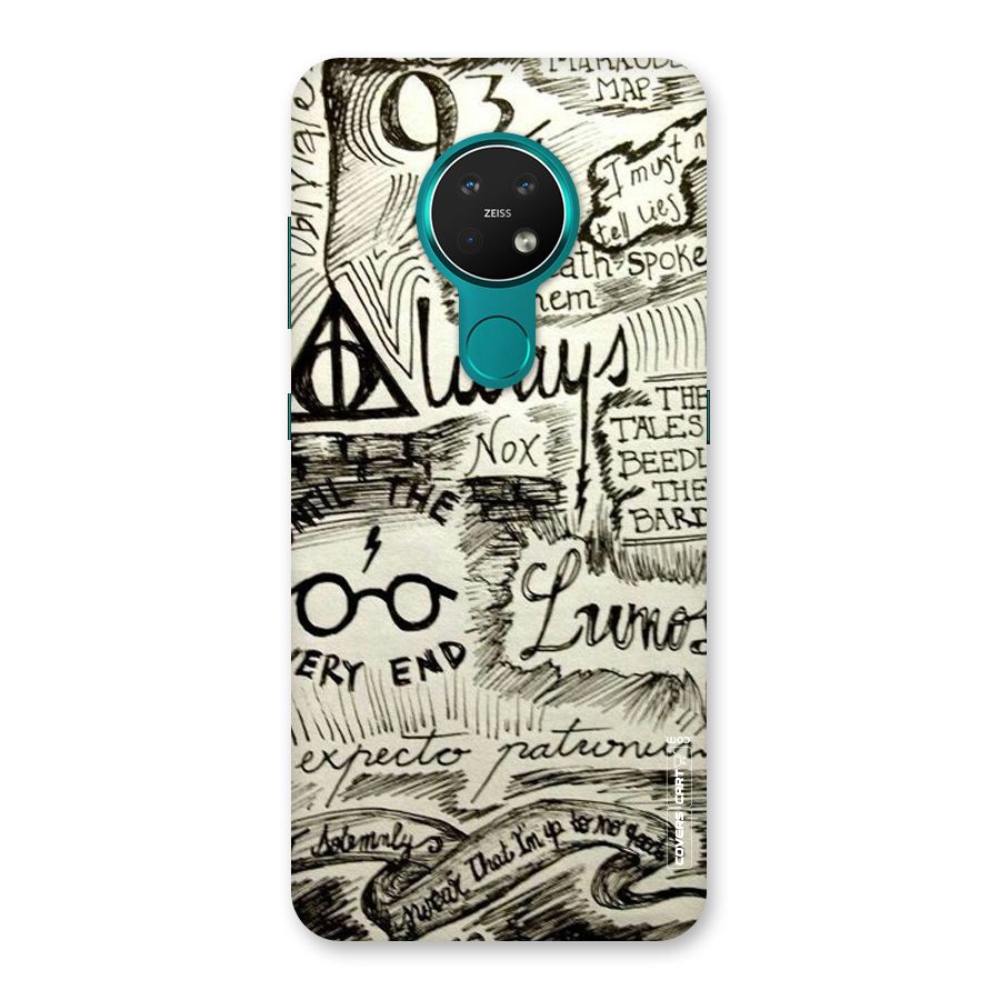 Doodle Art Back Case for Nokia 7.2