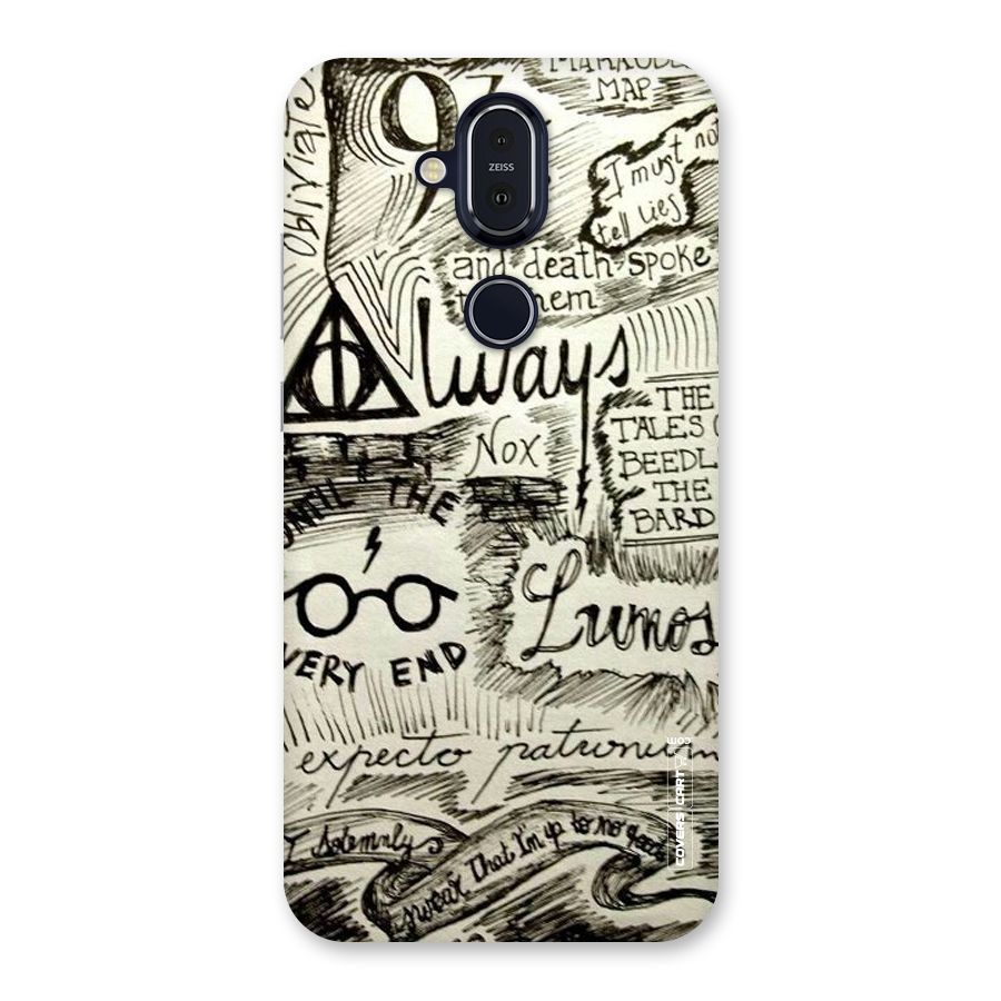 Doodle Art Back Case for Nokia 8.1