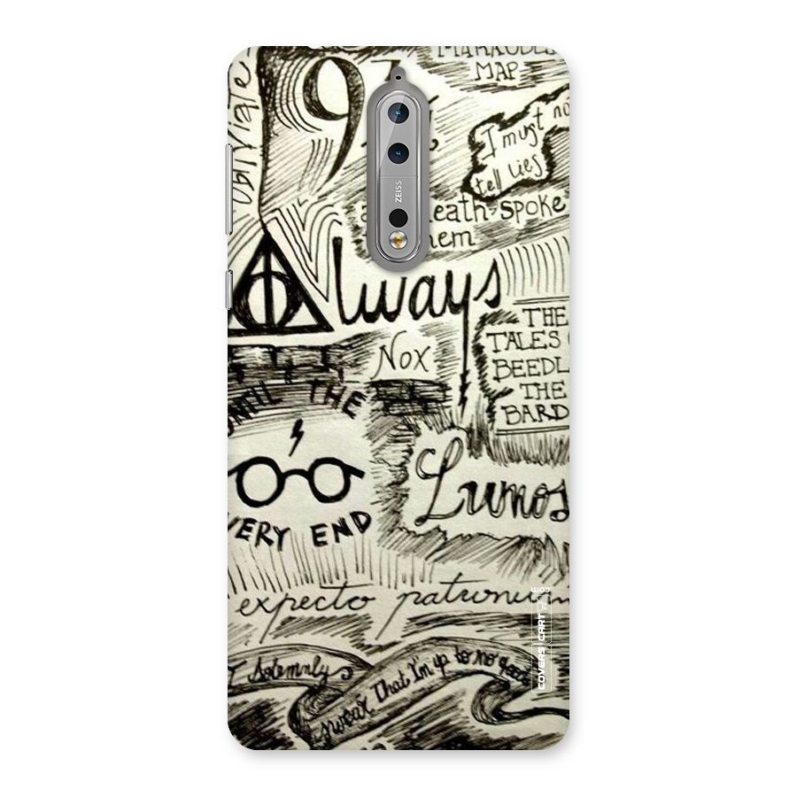 Doodle Art Back Case for Nokia 8