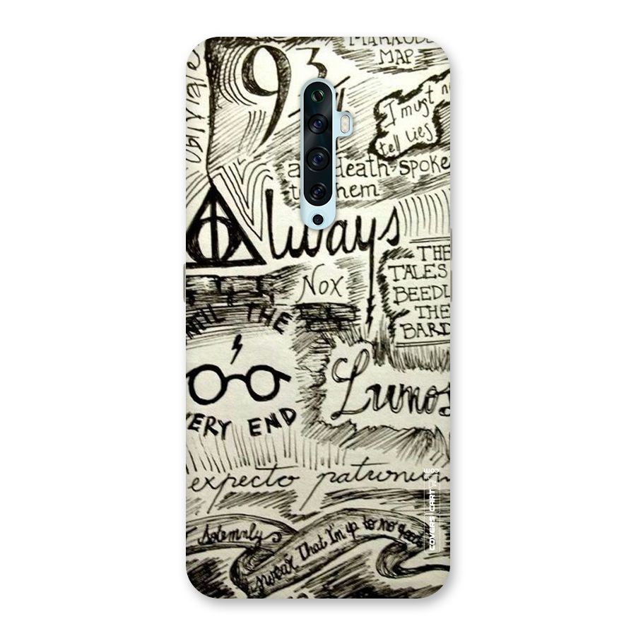 Doodle Art Back Case for Oppo Reno2 F