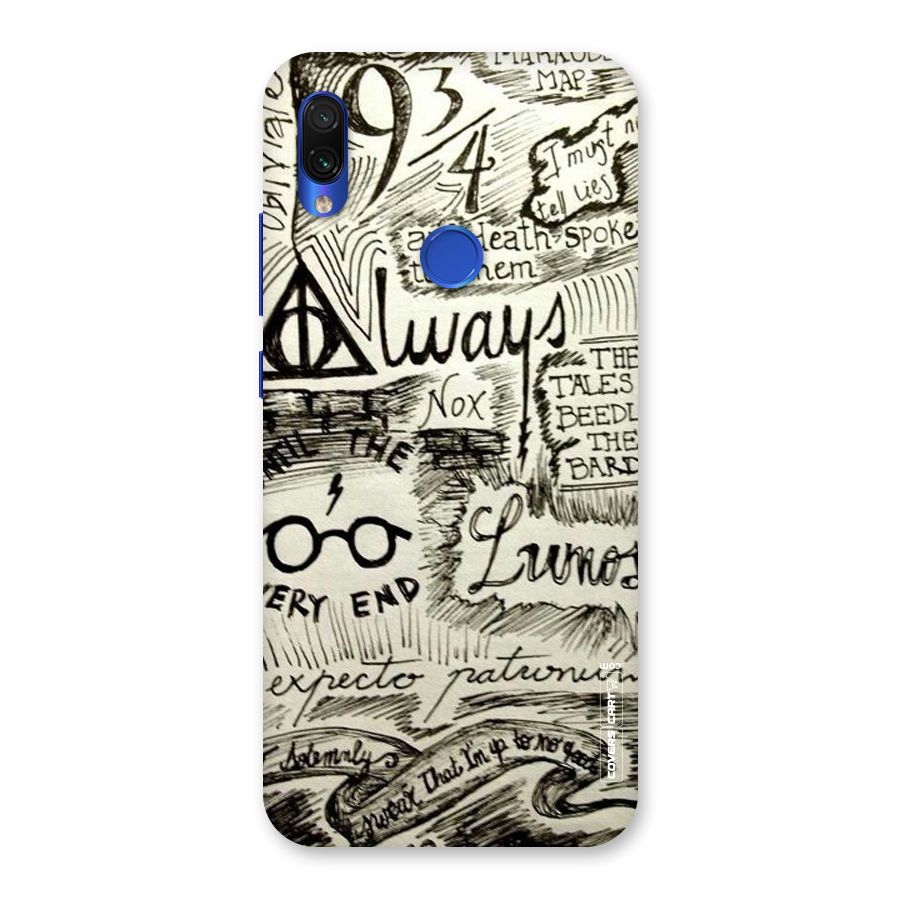 Doodle Art Back Case for Redmi Note 7S