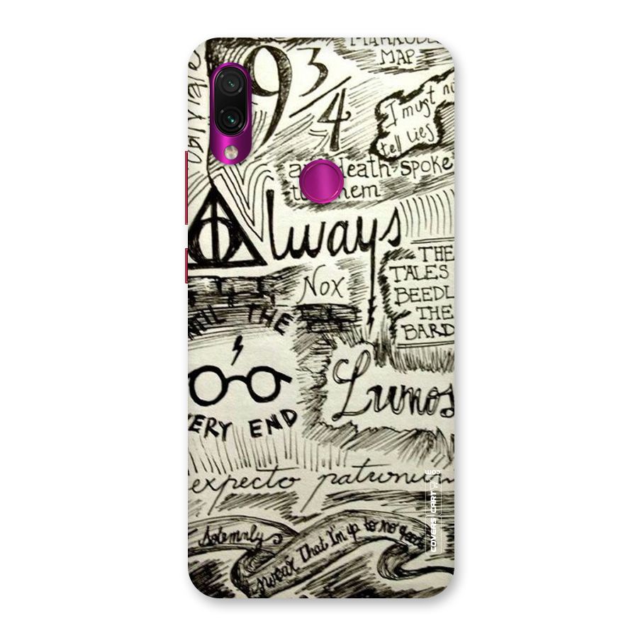 Doodle Art Back Case for Redmi Note 7 Pro
