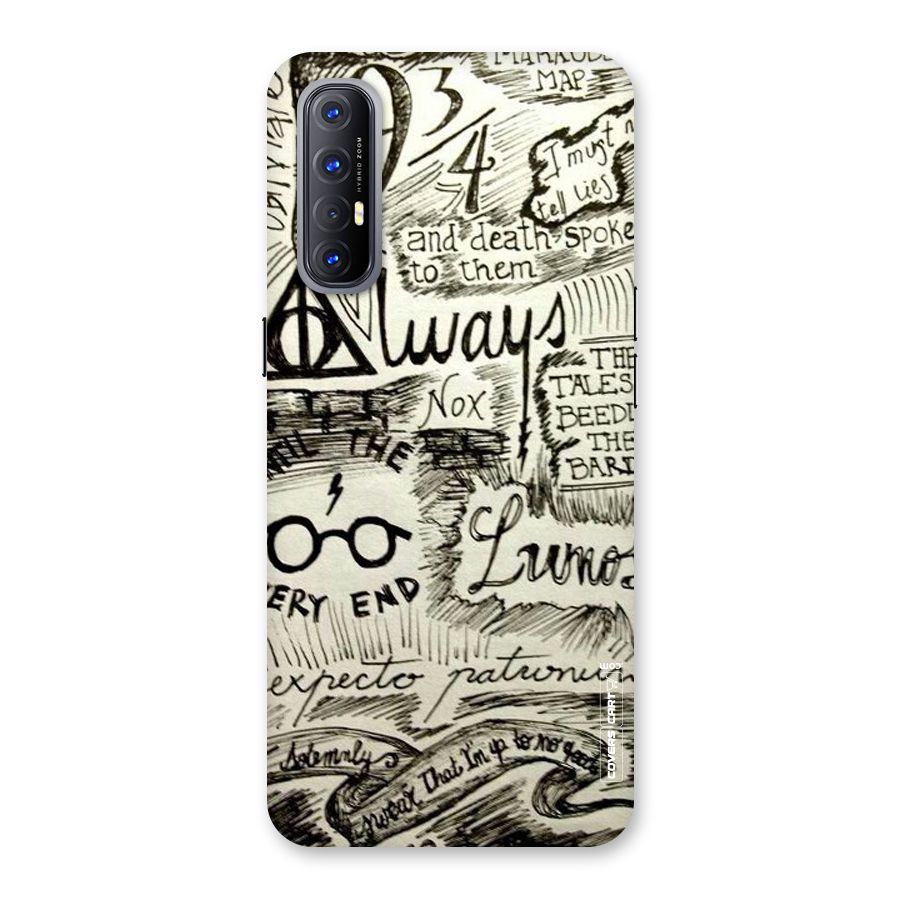 Doodle Art Back Case for Reno3 Pro